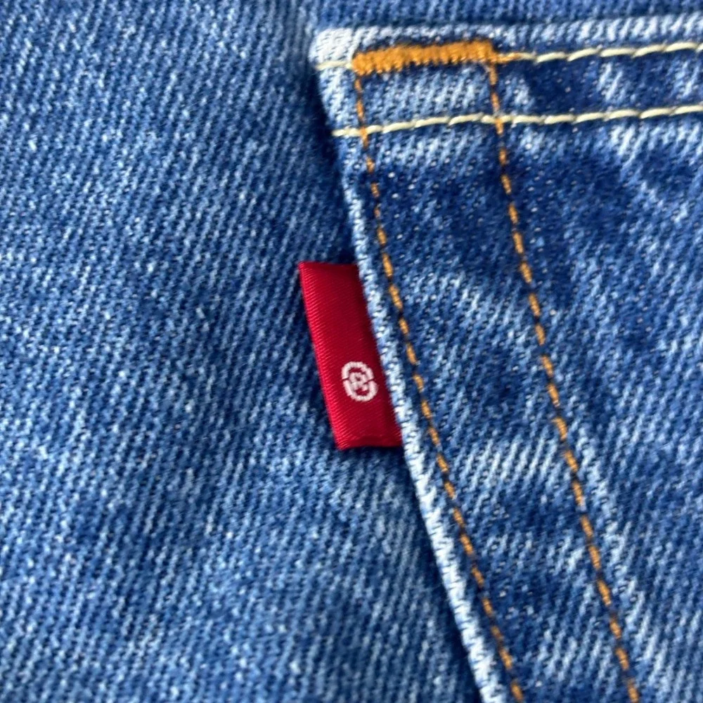 Levi's 505 Regular Fit Straight Leg Jeans 40x33 Blue Denim Mens Work Wear